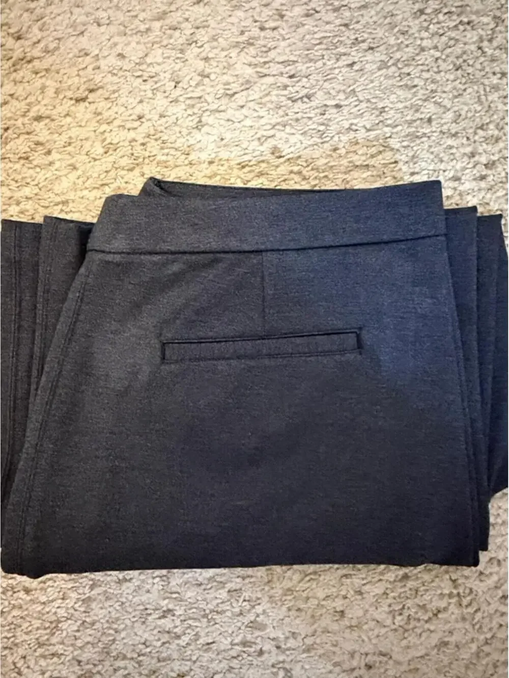 Banana Republic Wide Leg Trousers in Charcoal Gray - Picture 3 of 3